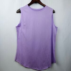Inner Active Knit Tank Top Sz M Lavender Light Purple Activewear Yoga Athleisure
